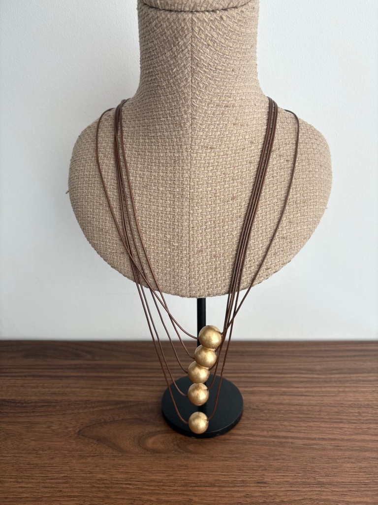 Collar PENDULO Marrón