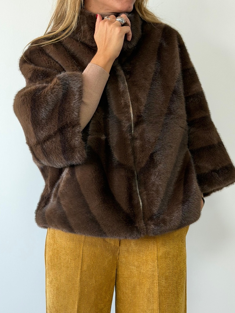 Chaquetón ZARINA Marrón