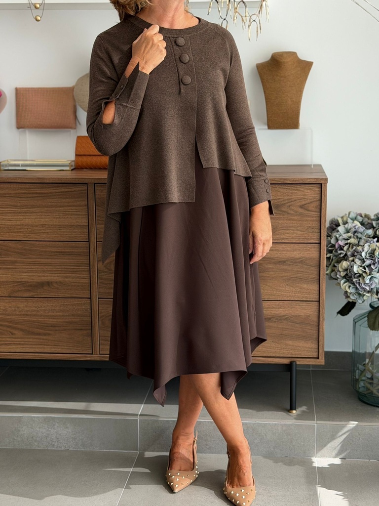 Vestido SORAYA Chocolate