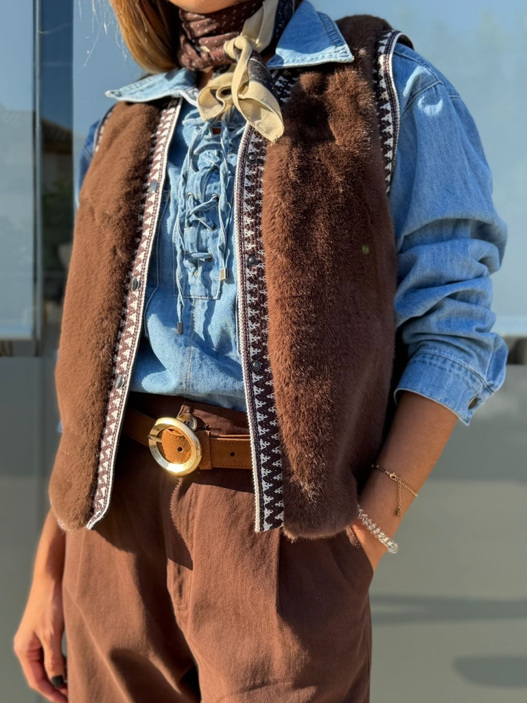 Chaleco MAPACHE Marrón