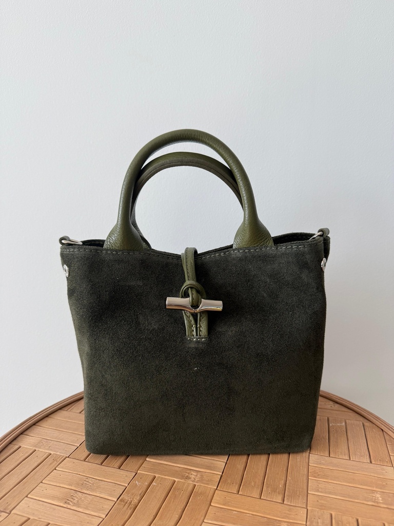 Bolso HUESO Ante Verde