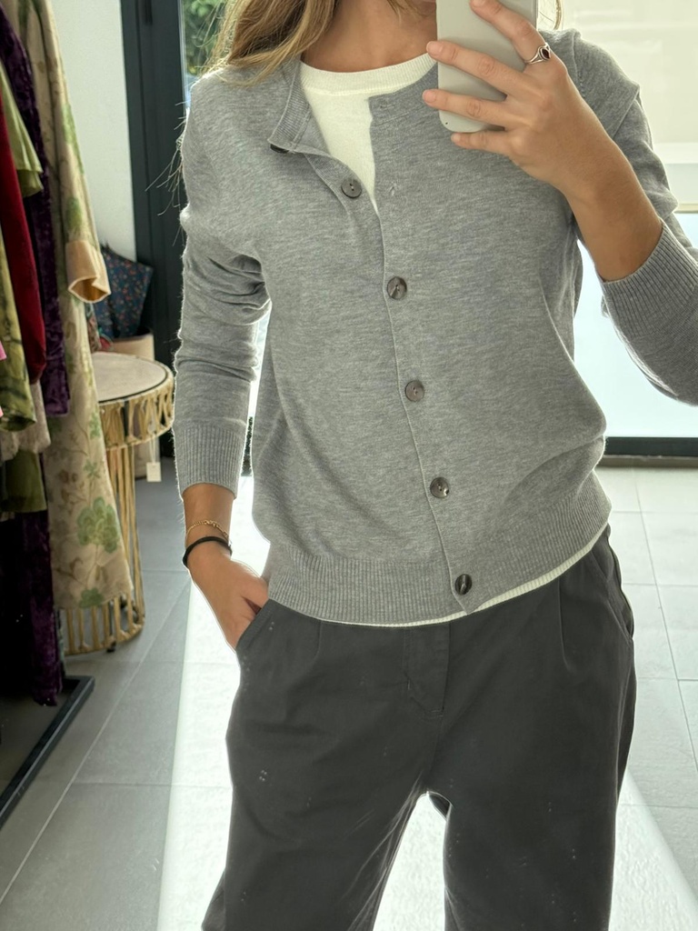 Cardigán  BURU Gris