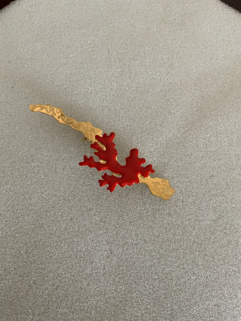 Broche CORAL Rojo