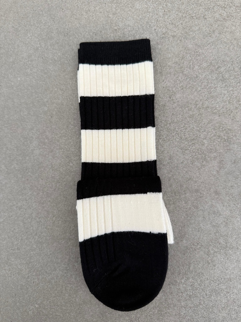 Calcetín RAYAS Negro