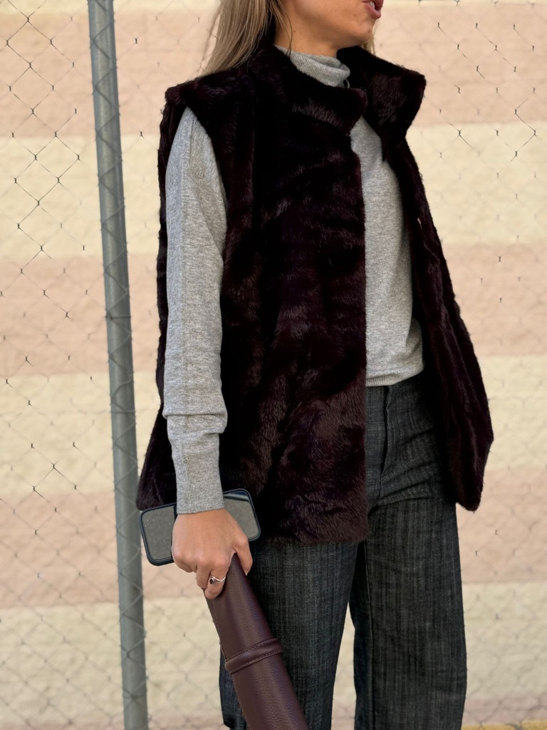 Chaleco LITUANIA Burdeos