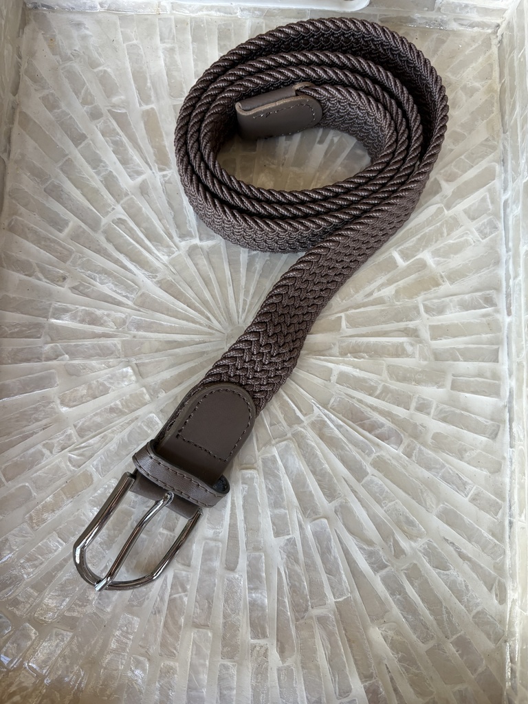 Cinturon TRENZADO ELÁSTICO Taupe