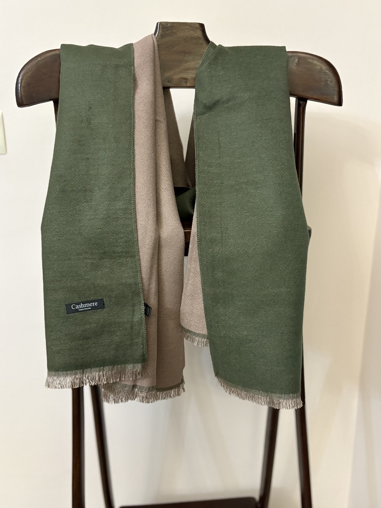 Foulard CASTAÑA Verde/Camel
