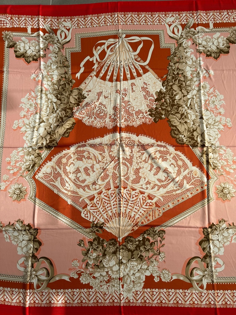 Pañuelo ABANICOS Coral