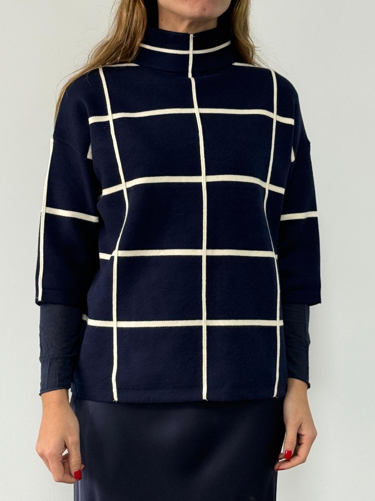 Jersey CUADRICULA Azul