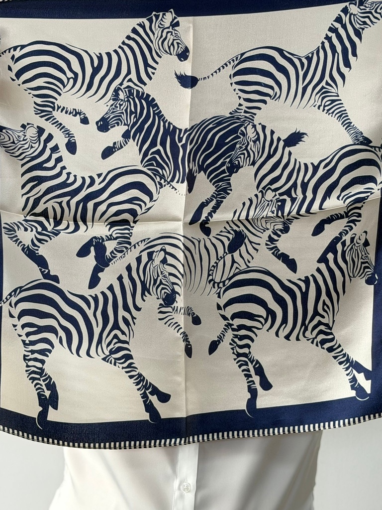 PAÑUELO CEBRAS Azul