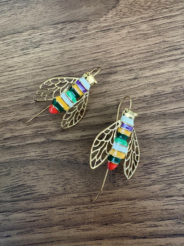 Pendiente MOSCA Roja