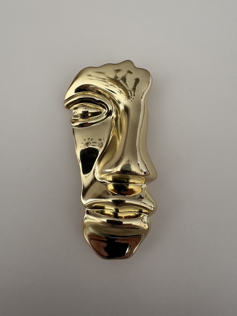 Broche ROSTRO Dorado