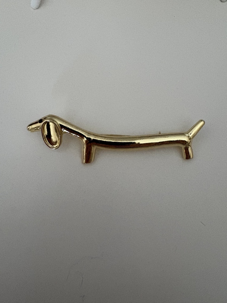 Broche SALCHICHA Dorado
