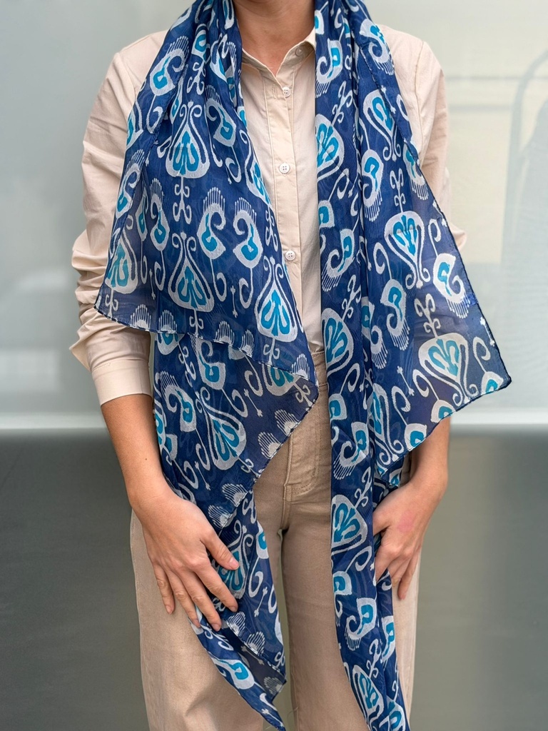 PAÑUELO SEDA IKAT 6