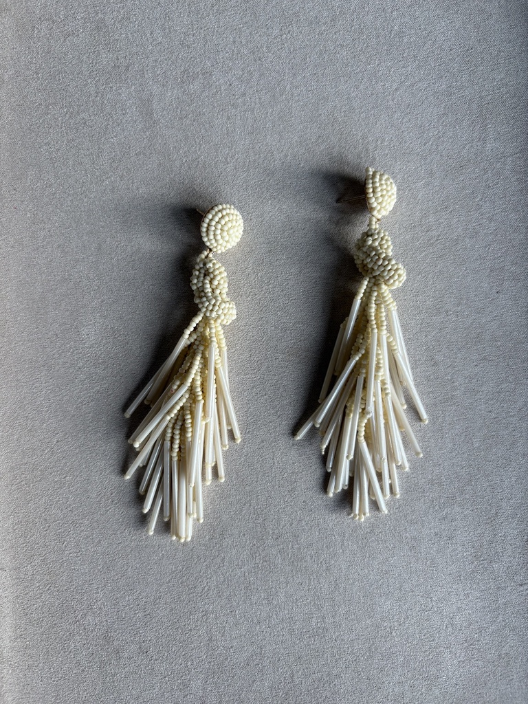 Pendiente ÉTNICO Blanco