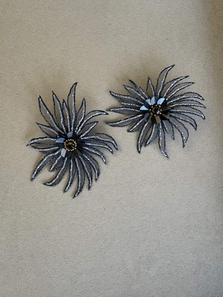 Pendiente ALOJA Gris