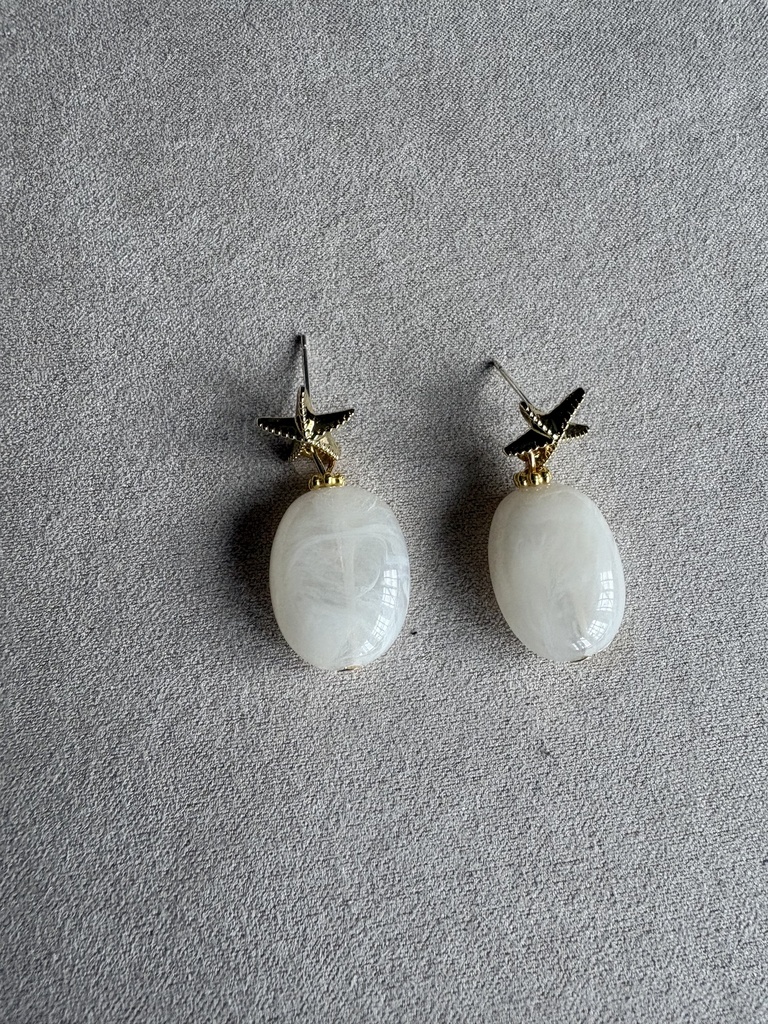 Pendiente NINA  Blanco