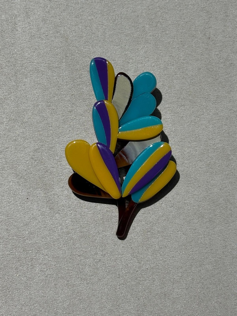 BROCHE ARBOL TURQUESA