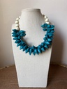 Collar Caracola Azul Petróleo