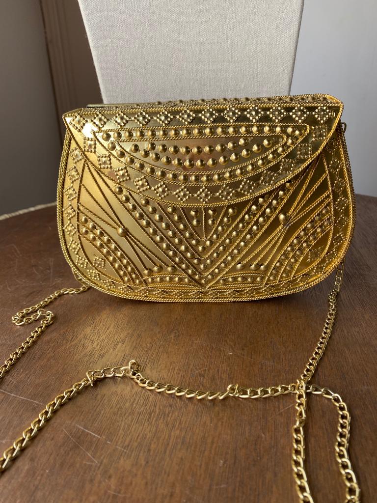Bolso Latón Dorado