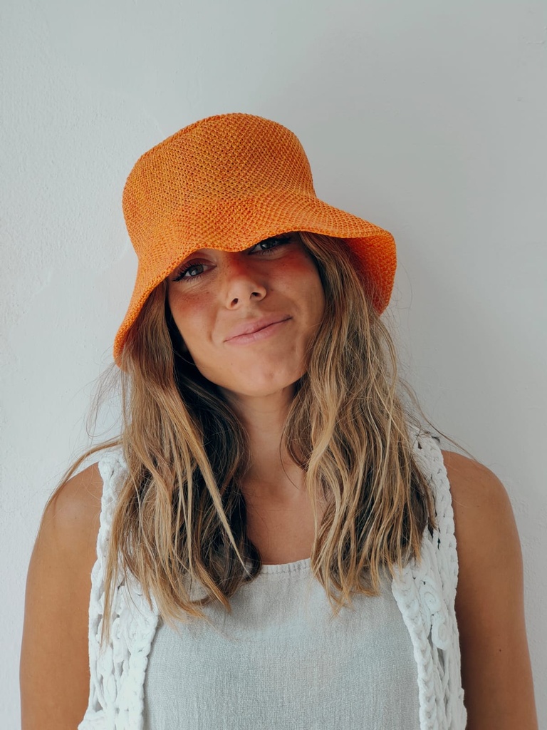Sombrero Cubo naranja
