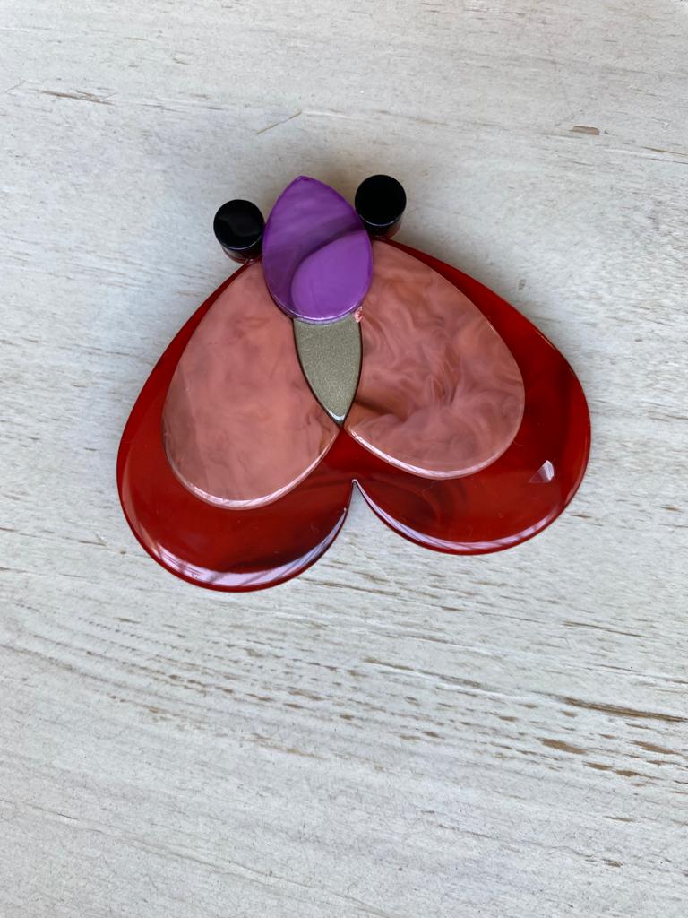 Broche Insecto Teja