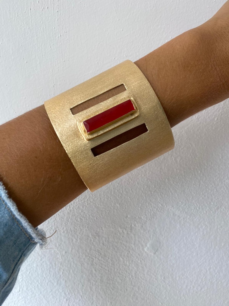 Pulsera Hebrea Rosa