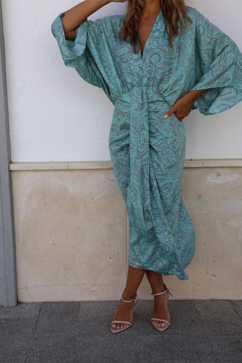 Vestido Charana Agua Marina