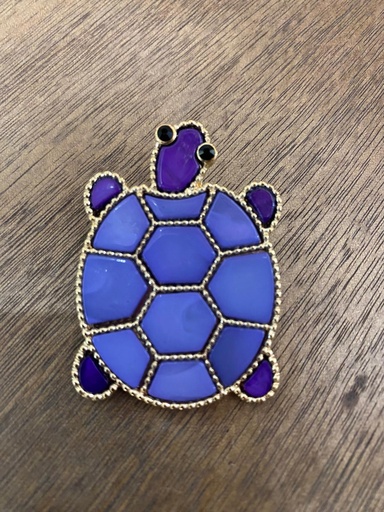 Broche Tortuga Morado