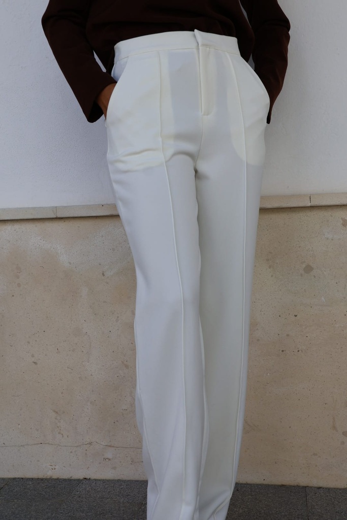 Pantalón Italiano Marfil Ultima Talla S y M