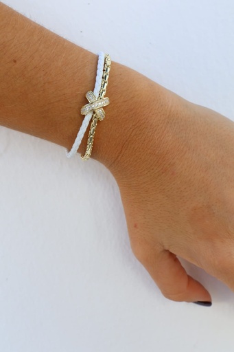 Pulsera Combinada Blanca