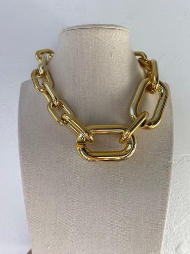 Collar PLOMO Dorado