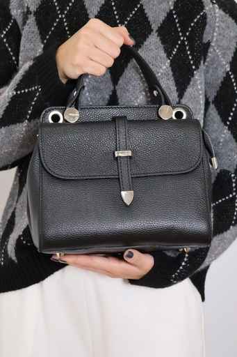 [FIN247520NG] Bolso DOBLE Negro