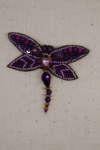 Broche LIBÉLULA  Morado