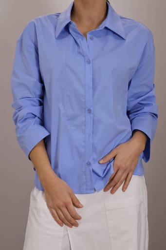 [ON89022CL] Camisa FELIPA Celeste  REBAJADO 30%