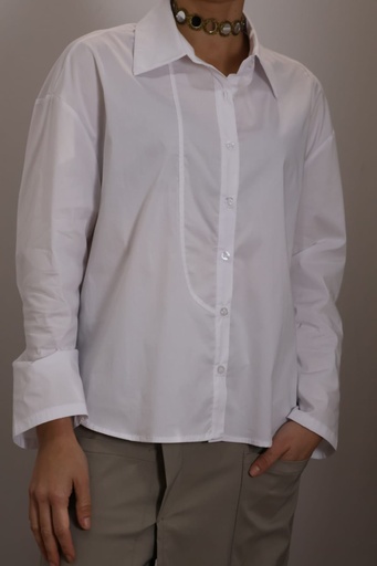 [ON89022BC] Camisa FELIPA Blanco  REBAJADO 30%