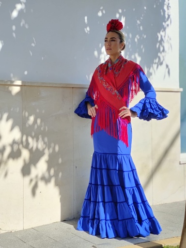 Traje FLAMENCA Azul