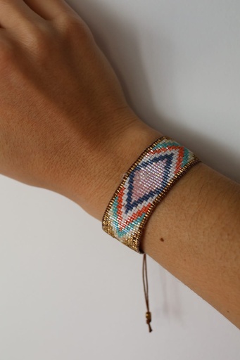 Pulsera ROMBO Dorado