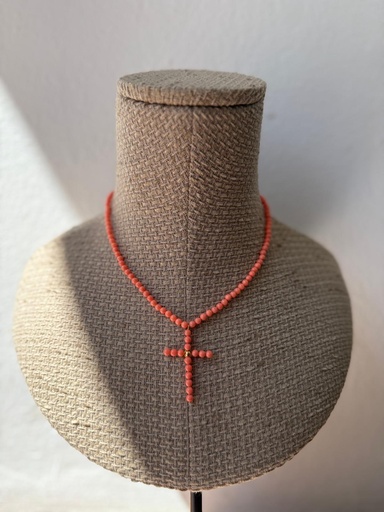 Collar CRUZ Perla Coral