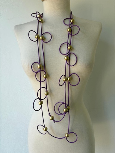 [SON54963MOR] Collar FIRMAMENTO Morado  REBAJADO 30%