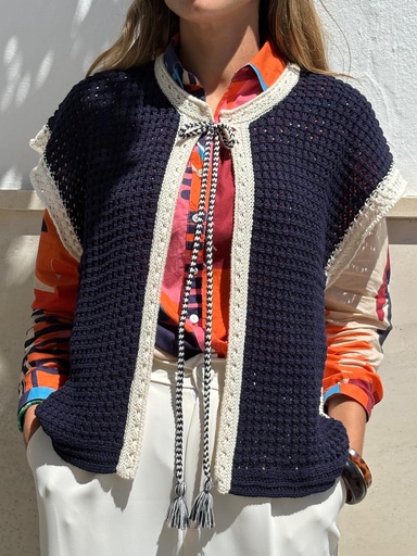 [ANG46-02138 S/M] Chaleco BULGARIA Azul.