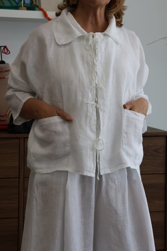 [LIN 17740BCA] Chaqueta CATANIA Blanca