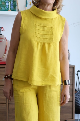 [LIN17683AMA] Camisa MARSELLA Amarillo