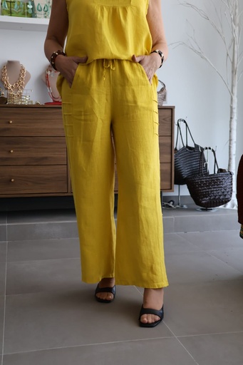 [LIN17686AMA] Pantalón NIZA Amarillo