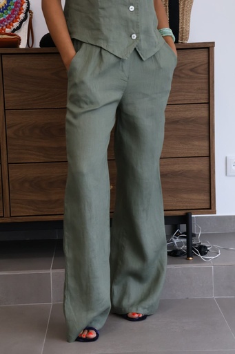 Pantalón FREJA Kaki.  TALLA L.  REBAJADO 30%
