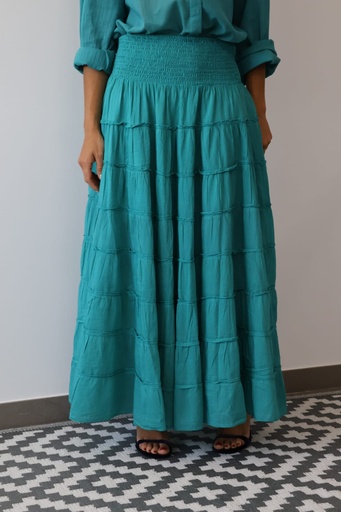 [CB08AZP] Falda ESMERALDA Azul Petróleo