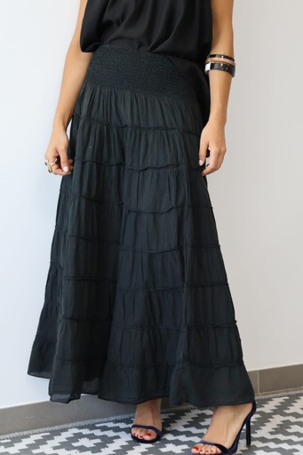 [CB08NG] Falda ESMERALDA Negro