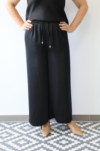 [CREXF2406096NG] Pantalón HOJALDRE Negro