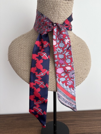 Pañuelo-Coletero AZUL-ROJO