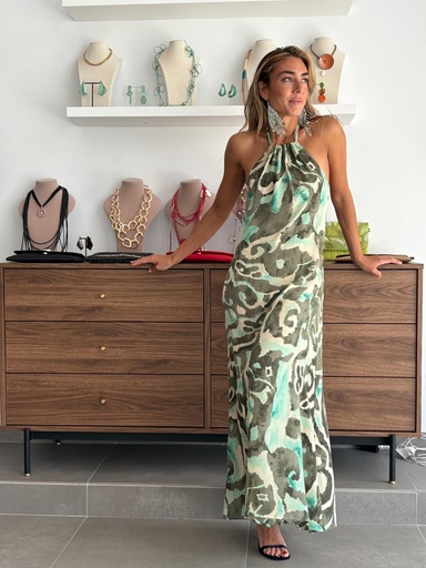 [CHU1984VDA] Vestido ALESIA Verde Agua